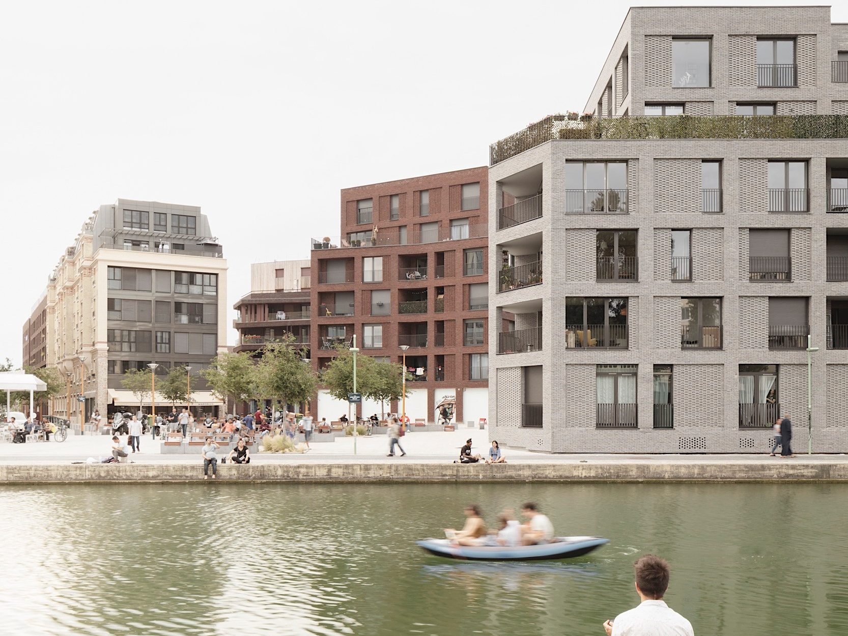 88 housing units Pantin, Brick Award 22 Category "Living together", Architects: Avenier Cornejo Architects, view at both buildings