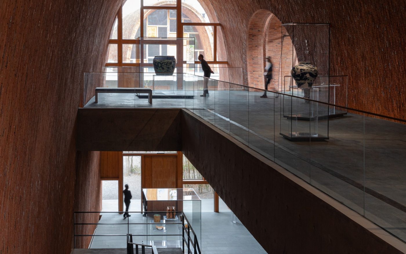 Jingdezhen Imperial Kiln Museum. Brick Award 22 Category "Sharing public spaces". Studio Zhu Pei. Inside view