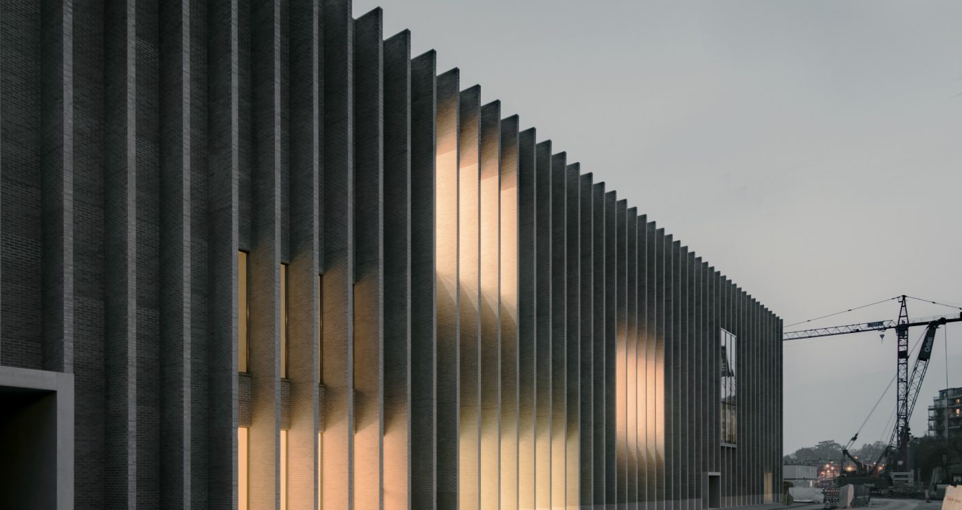 Musee cantonal des Beaux-Arts Lausanne. Brick Award 22 Category "Sharing public spaces". Barozzi Veiga GmbH. Outside view