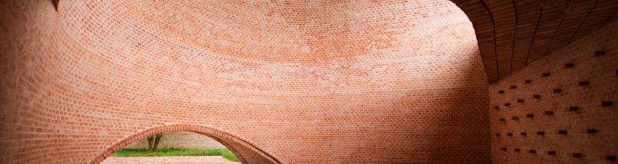 San Bernardo Chapel with clay blocks; Brick Award 2018 Special Prize Winner Category "Sharing Public Spaces"; Nicolás Campodonico Estudio; Photo: Nicolás Esteban Campodonico