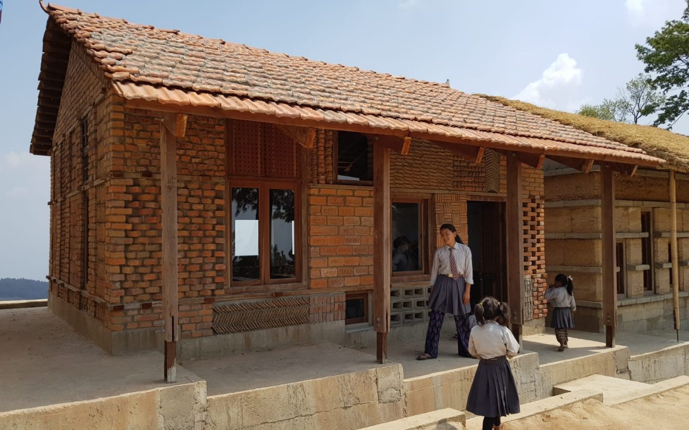 Supertecture- Earthquake Brickschool Nepal; Brick Award 2020 Category "Building Outside the Box"; Architects: Supertecture, Photo:  Elek Fogarassy