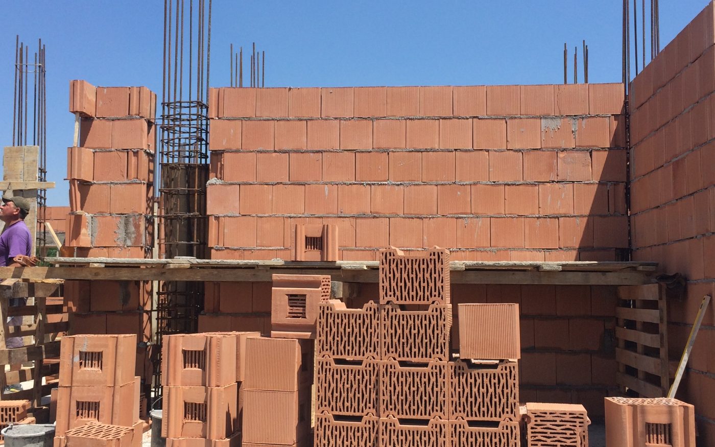 second e4 house in romania wall bricks building 