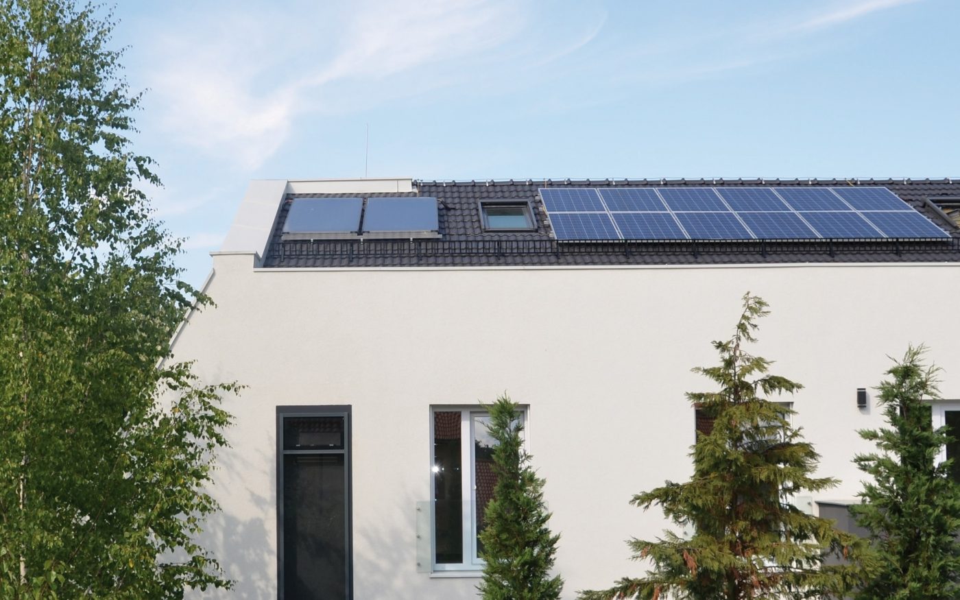 e4 house, rooftop photo voltaic system