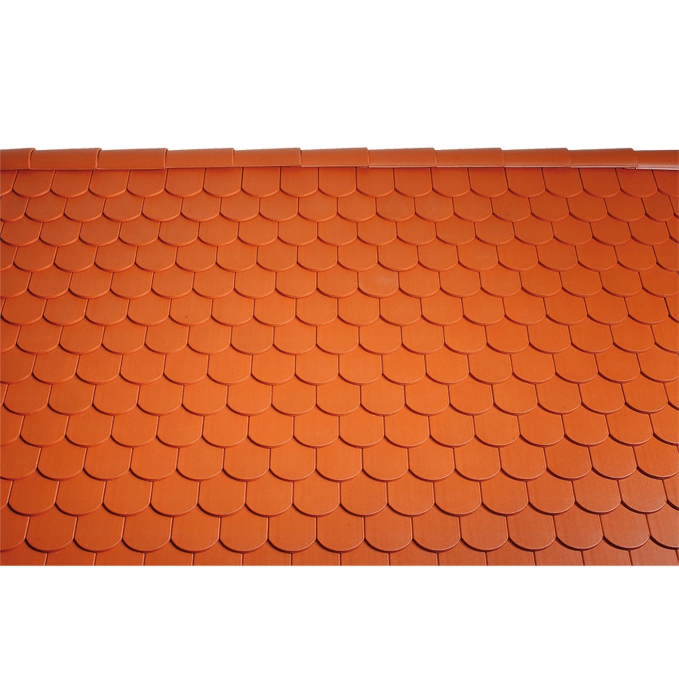 Surface image Tondach rooftile Biber engobe red, Flächenbild Tondach Biber Engobe Rot