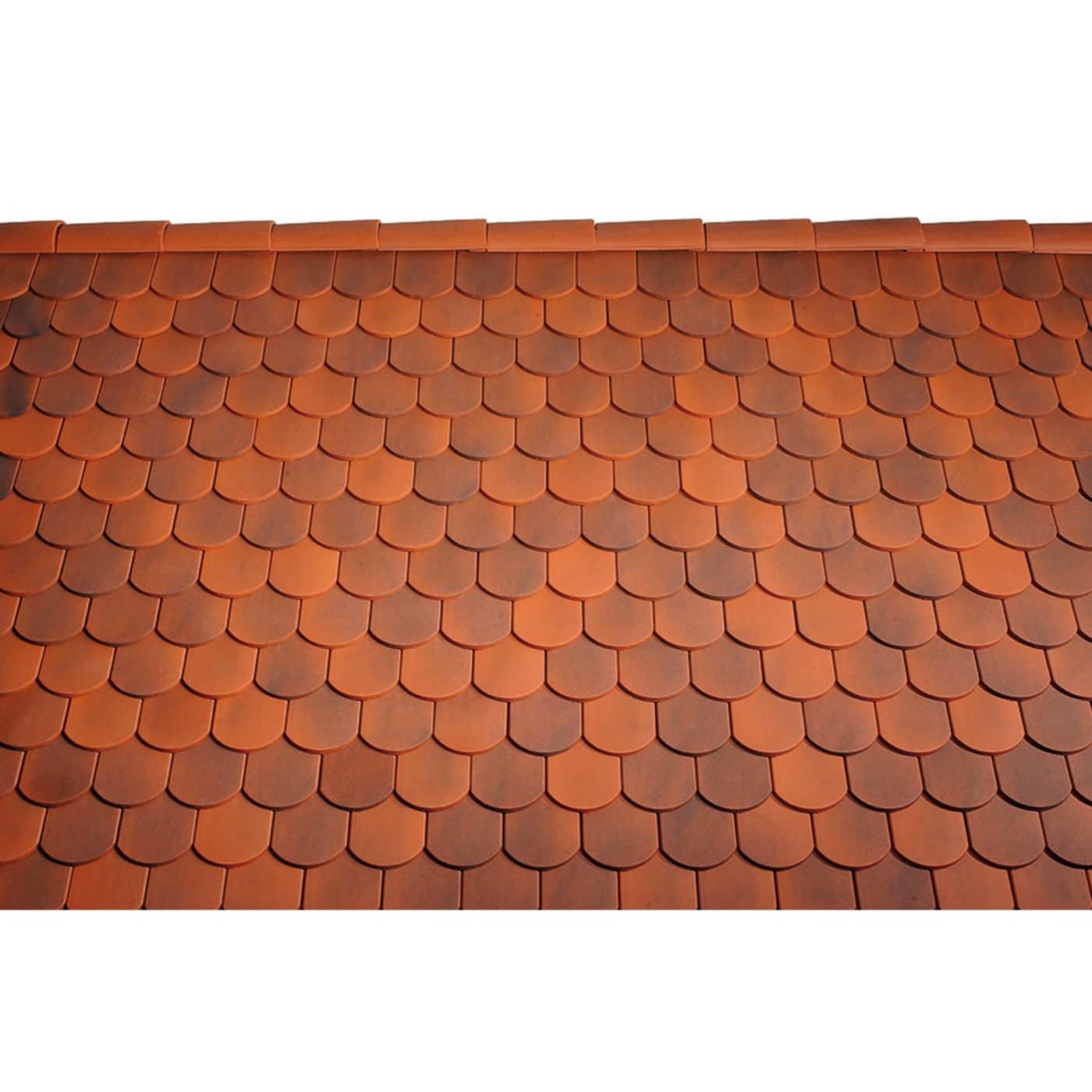 Surface image Tondach rooftile Biber engobe antique, Flächenbild Tondach Biber Engobe Antik